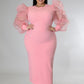 London Dress ( Pretty Pink) Curvy